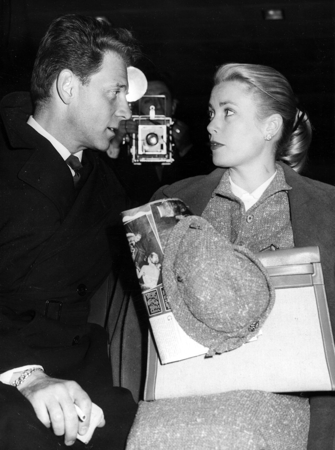 FRANCE GRACE KELLY JEAN PIERRE AUMONT 1955